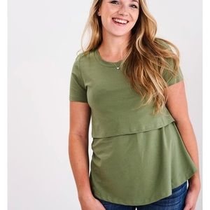 Latched Mama Cotton SwingNursing Tee - Olive